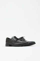 Saint Laurent Embossed Leather Oxford