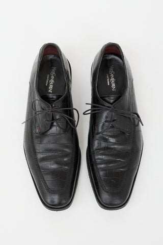 Saint Laurent Embossed Leather Oxford
