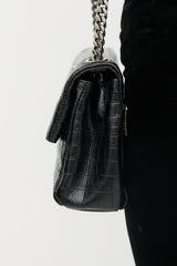 Saint Laurent Embossed Leather Small West Hollywood Bag