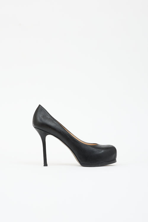 Saint Laurent Embossed Leather Tribtoo Pump