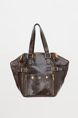 Saint Laurent Embossed Patent Downtown Bag