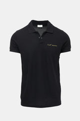 Saint Laurent Embroidered Short Sleeve Polo