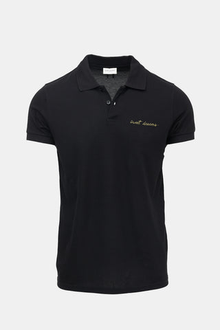Saint Laurent Embroidered Short Sleeve Polo