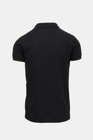 Saint Laurent Embroidered Short Sleeve Polo