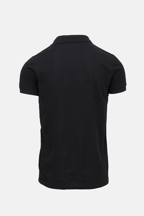 Saint Laurent Embroidered Short Sleeve Polo