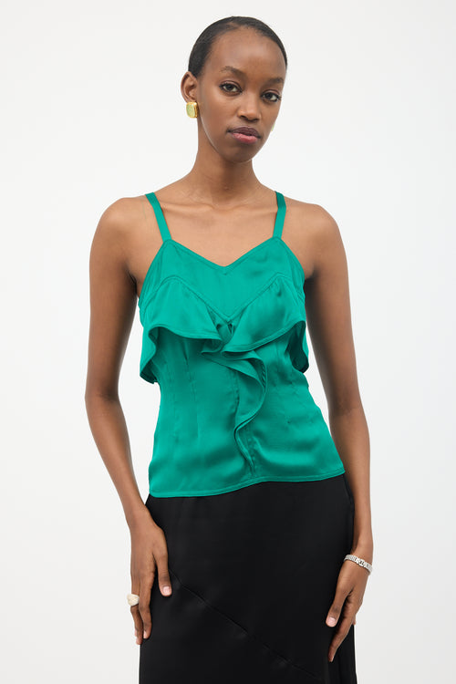 FW 2003 Silk Ruffle Top