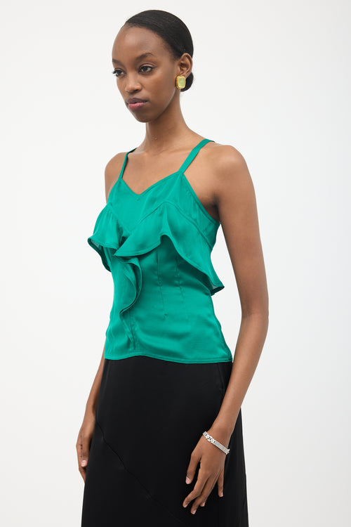 FW 2003 Silk Ruffle Top