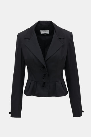 Saint Laurent FW 2004 Wool Knot Blazer