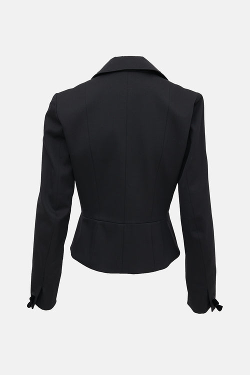 Saint Laurent FW 2004 Wool Knot Blazer