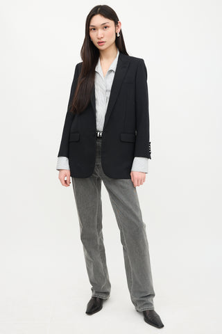 Saint Laurent FW 2015 Single Breasted Blazer