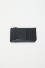 Saint Laurent Grain De Poudre Leather Card Holder