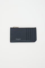 Saint Laurent Grained Leather Card Holder