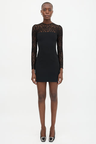 Saint Laurent Lace Mini Dress