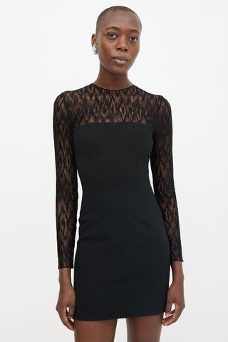 Saint Laurent Lace Mini Dress