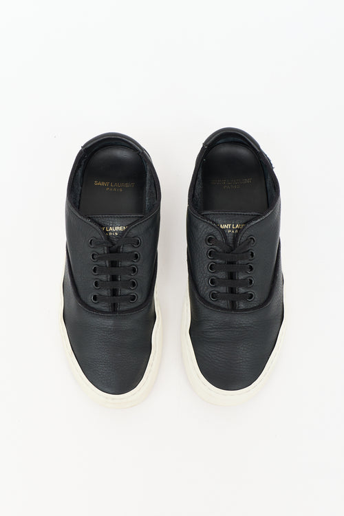 Saint Laurent Leather Venice Low Top Sneaker