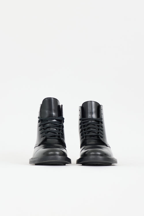 Saint Laurent Leather Army Boot