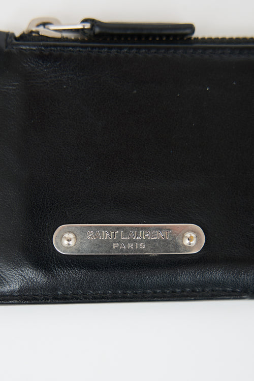 Saint Laurent Leather Card Holder