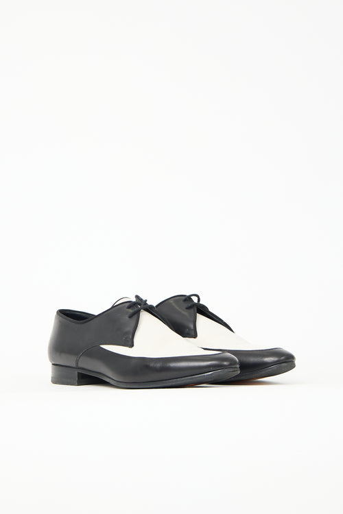 Saint Laurent Leather Colour Block Oxford