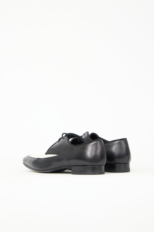 Saint Laurent Leather Colour Block Oxford