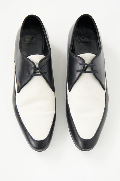 Saint Laurent Leather Colour Block Oxford