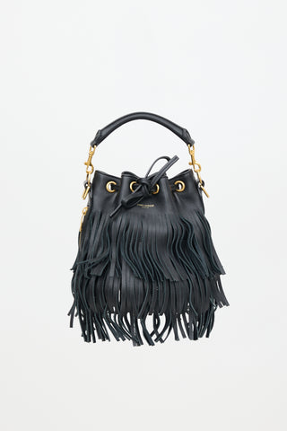 Saint Laurent Leather Emannuel Bucket Bag