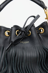 Saint Laurent Leather Emannuel Bucket Bag