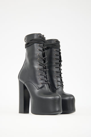 Saint Laurent Leather Mina Platform Boot