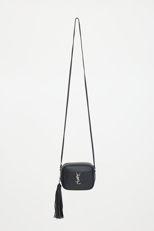 Saint Laurent Leather Monogram Blogger Bag