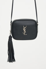 Saint Laurent Leather Monogram Blogger Bag