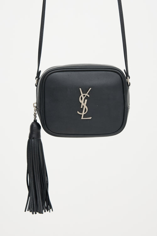 Saint Laurent Leather Monogram Blogger Bag