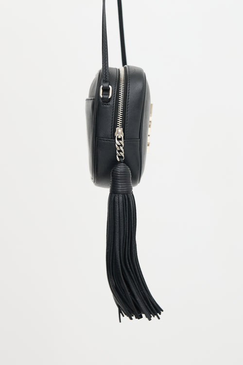 Saint Laurent Leather Monogram Blogger Bag