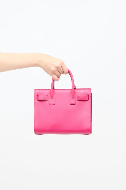 Saint Laurent Leather Nano Sac De Jour Bag