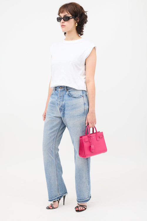 Saint Laurent Leather Nano Sac De Jour Bag