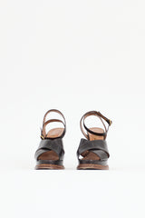 Saint Laurent Leather Platform Sandal