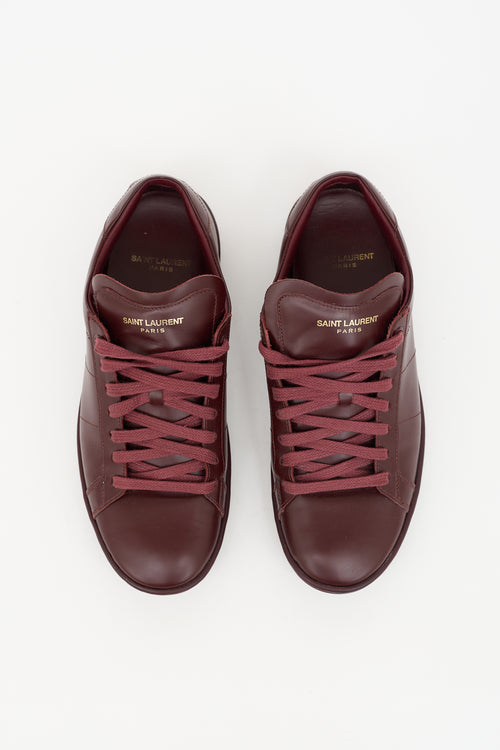Saint Laurent Leather SL/01 Low Top Sneaker