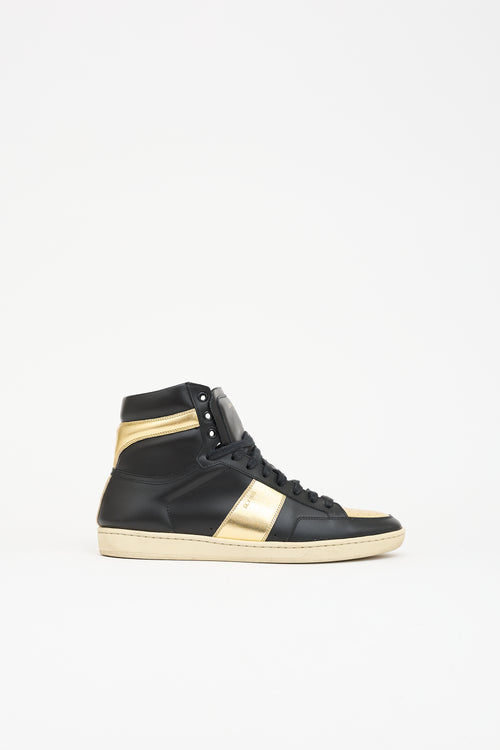Saint Laurent Leather SL/10H Court Sneaker