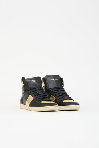 Saint Laurent Leather SL/10H Court Sneaker