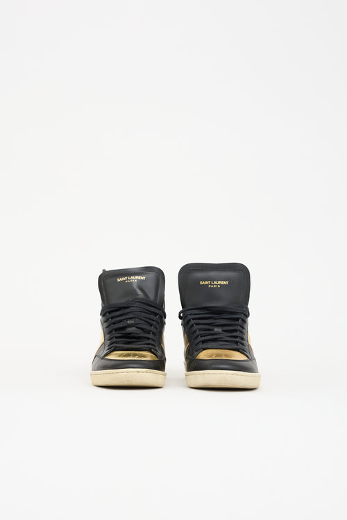 Saint Laurent Leather SL/10H Court Sneaker