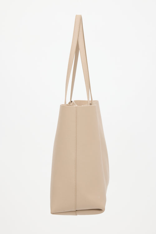 Saint Laurent Leather Shopping Tote Bag