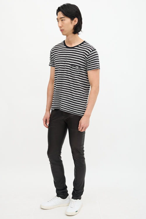 Saint Laurent Leather Skinny Trouser