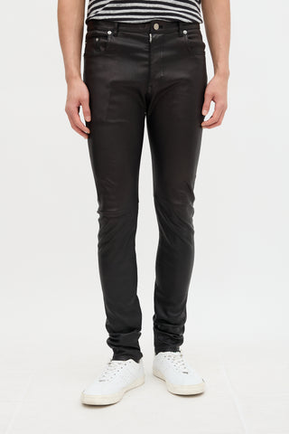 Saint Laurent Leather Skinny Trouser