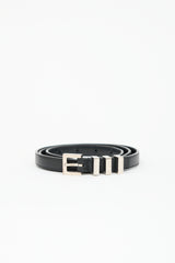 Saint Laurent Leather Slim Belt