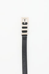 Saint Laurent Leather Slim Belt