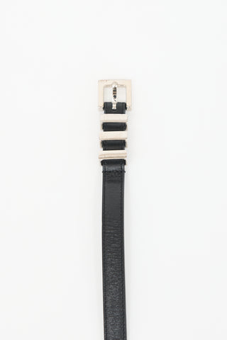 Saint Laurent Leather Slim Belt