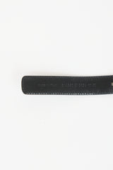 Saint Laurent Leather Studded Slim Belt