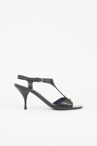 Saint Laurent Leather T-Strap Sandal