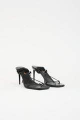 Saint Laurent Leather Tie Sandal