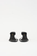 Saint Laurent Leather Tie Sandal