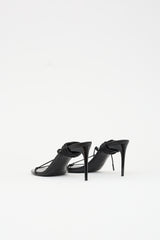 Saint Laurent Leather Tie Sandal