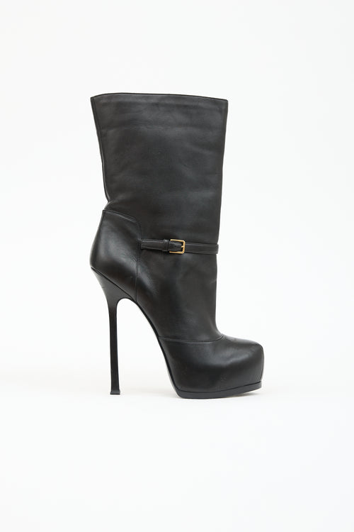 Saint Laurent Leather Tribtoo Platform Boot
